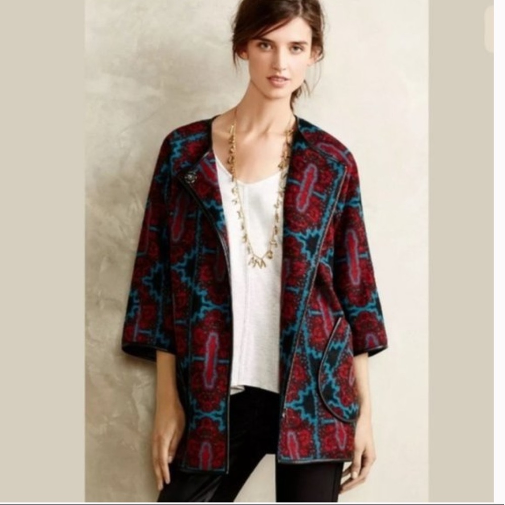 Anthropologie Cartonnier Oak Creek Wool Coat